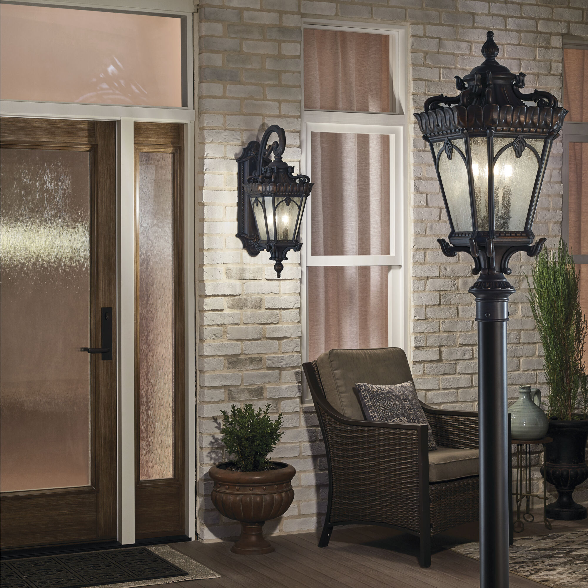 Tournai 4 Light 30 inch Londonderry Outdoor Post Lantern