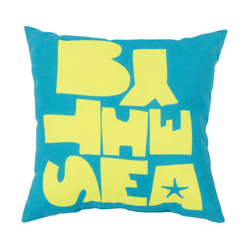 Mobjack Bay 18 X 18 inch Blue and Green Outdoor Throw Pillow