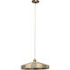 Parasol 1 Light 19.75 inch Antique Brass Pendant Ceiling Light, Lifestyle, Small