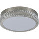 Chevron LED 15.75 inch Brushed Nickel Flush Mount Ceiling Light