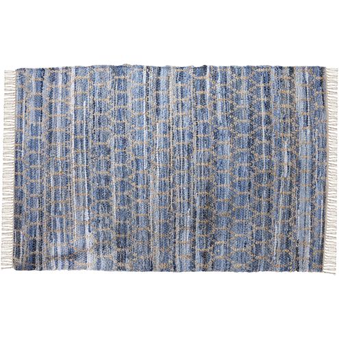 Hester 72 X 48 inch Navy with Natural Rug
