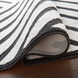 Optika 130 X 94 inch Black/White Rug in 8 x 11