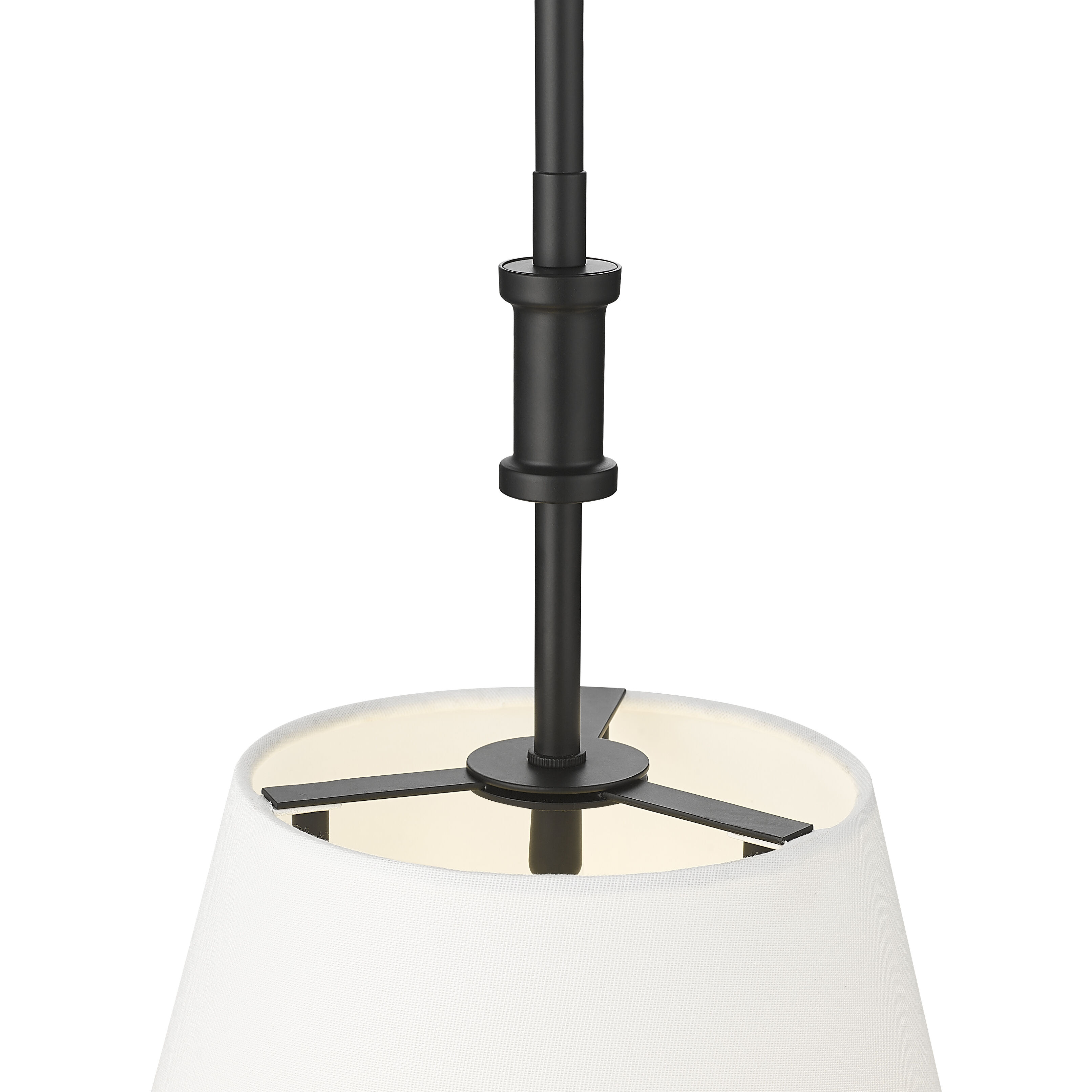 Adorra 3 Light 16 inch Matte Black Pendant Ceiling Light