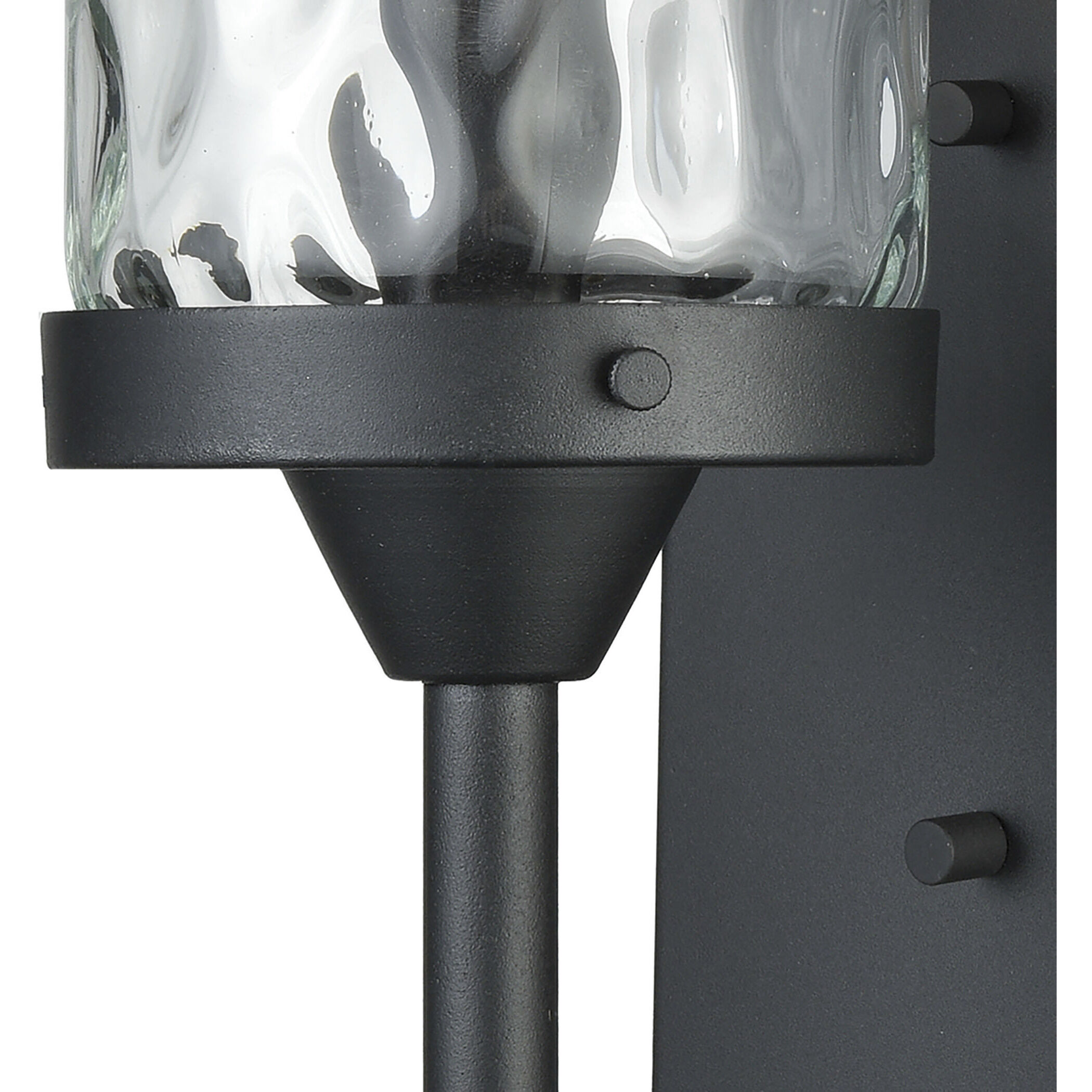 Torch 1 Light 17 inch Charcoal Black Outdoor Sconce
