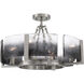 Aenon 4 Light 22 inch Pewter Semi-Flush Mount Ceiling Light