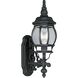 Onion 1 Light 21 inch Textured Black Outdoor Wall Lantern