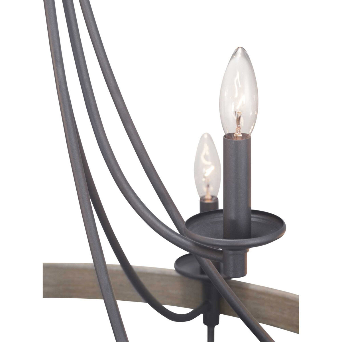 Lyles 9 Light 35.25 inch Graphite Chandelier Ceiling Light