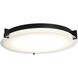 Matrix LED 18 inch Black Flush Mount Ceiling Light