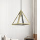 Pinnacle 1 Light 10 inch Antique Brass Pendant Ceiling Light