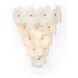 Chelsea House 3 Light 14 inch Polished Brass/White Sconce Wall Light