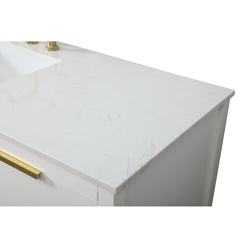 Larkin 60 X 22 X 34 inch White Vanity Sink Set