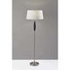 Pinn 59.25 inch 150.00 watt Brushed Steel and Black Wood Floor Lamp Portable Light 