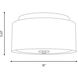 Drew & Jonathan Dartmore 1 Light 10 inch Satin Brass Flush Mount Ceiling Light, Small