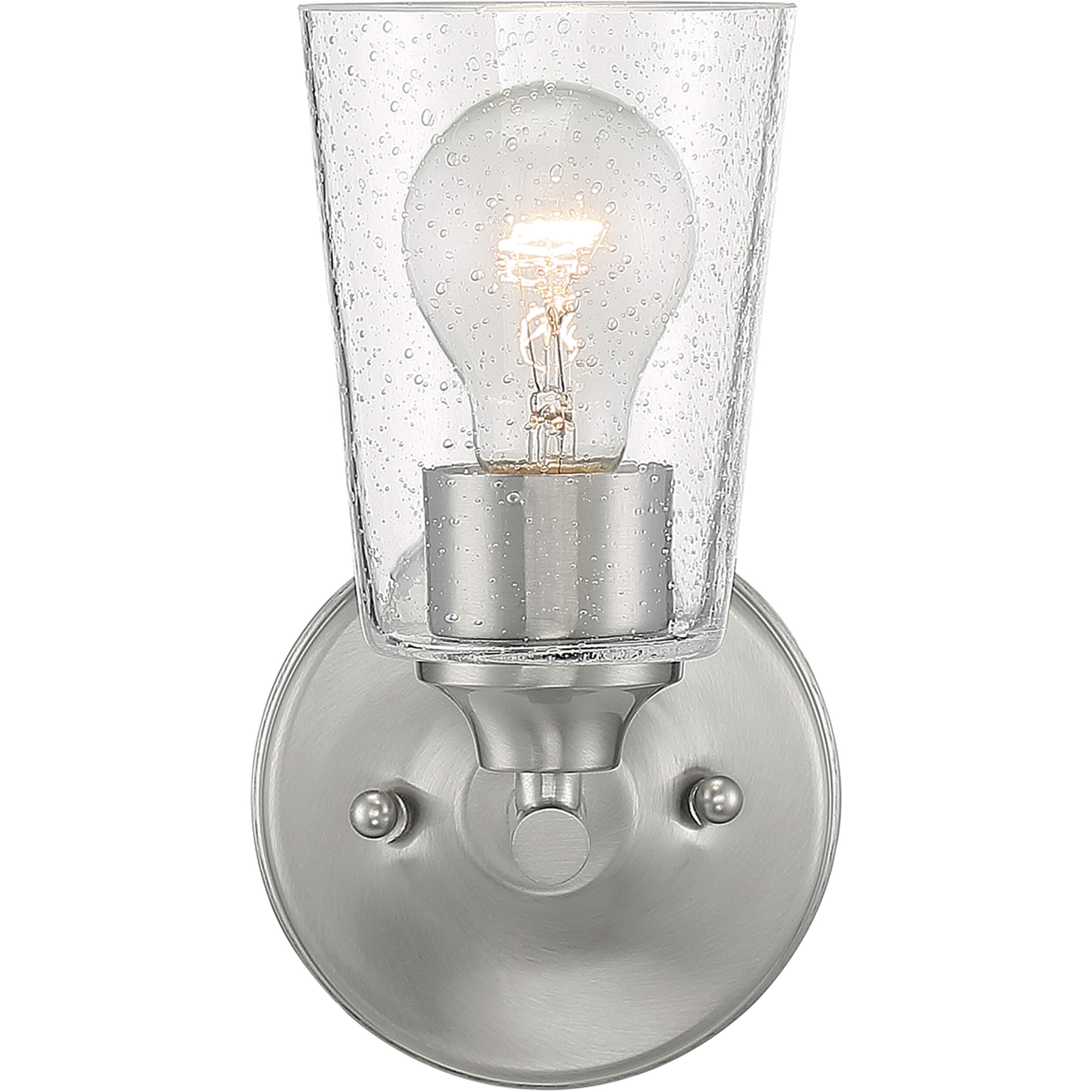 Bransel 1 Light 5 inch Brushed Nickel Vanity Light Wall Light