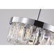 Canada 3 Light 11.8 inch Chrome Chandelier Ceiling Light