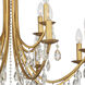 Bridgehampton 12 Light 32 inch Antique Gold Chandelier Ceiling Light in Clear Hand Cut