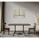 Olivia 5 Light 24 inch Brushed Brass Dining Chandelier Ceiling Light