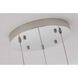 Canada 3 Light 12 inch Chrome Chandelier Ceiling Light