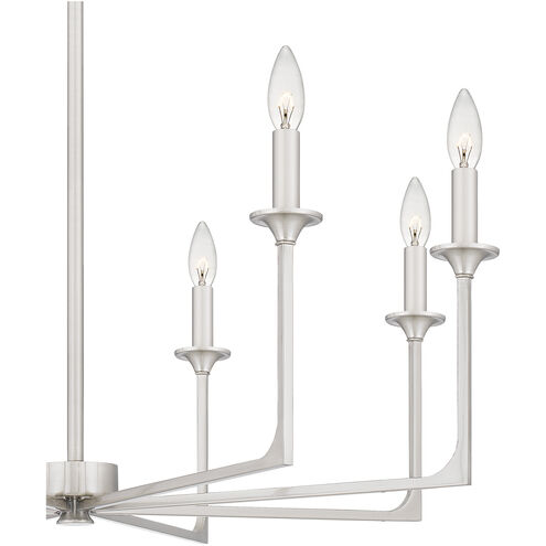 Prescott 8 Light 32 inch Brushed Nickel Chandelier Ceiling Light