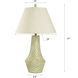 Morgana 31 inch 150 watt Gray Taupe and Brass Table Lamp Portable Light