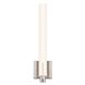 Tubo Slim LED 4.25 inch Satin Nickel ADA Sconce Wall Light in Spine