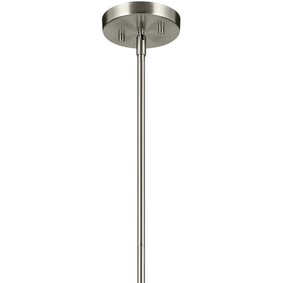 Avery 1 Light Brushed Nickel Pendant Ceiling Light