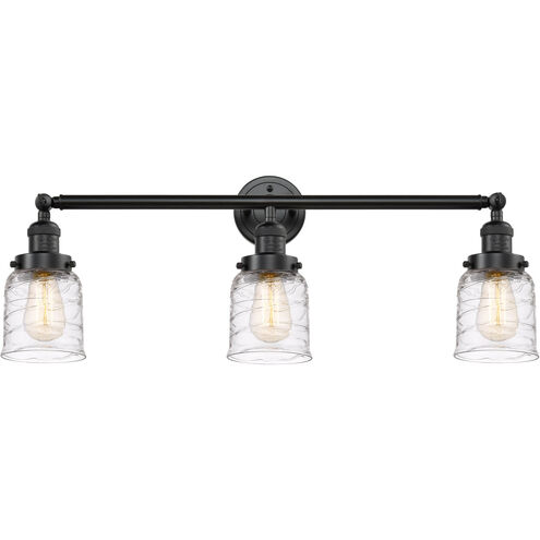 Franklin Restoration Bell 3 Light 30 inch Oil Rubbed Bronze Bath Vanity Light Wall Light