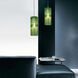 Envisage VI 1 Light 5 inch Satin Nickel Mini Pendant Ceiling Light in Envisage Green
