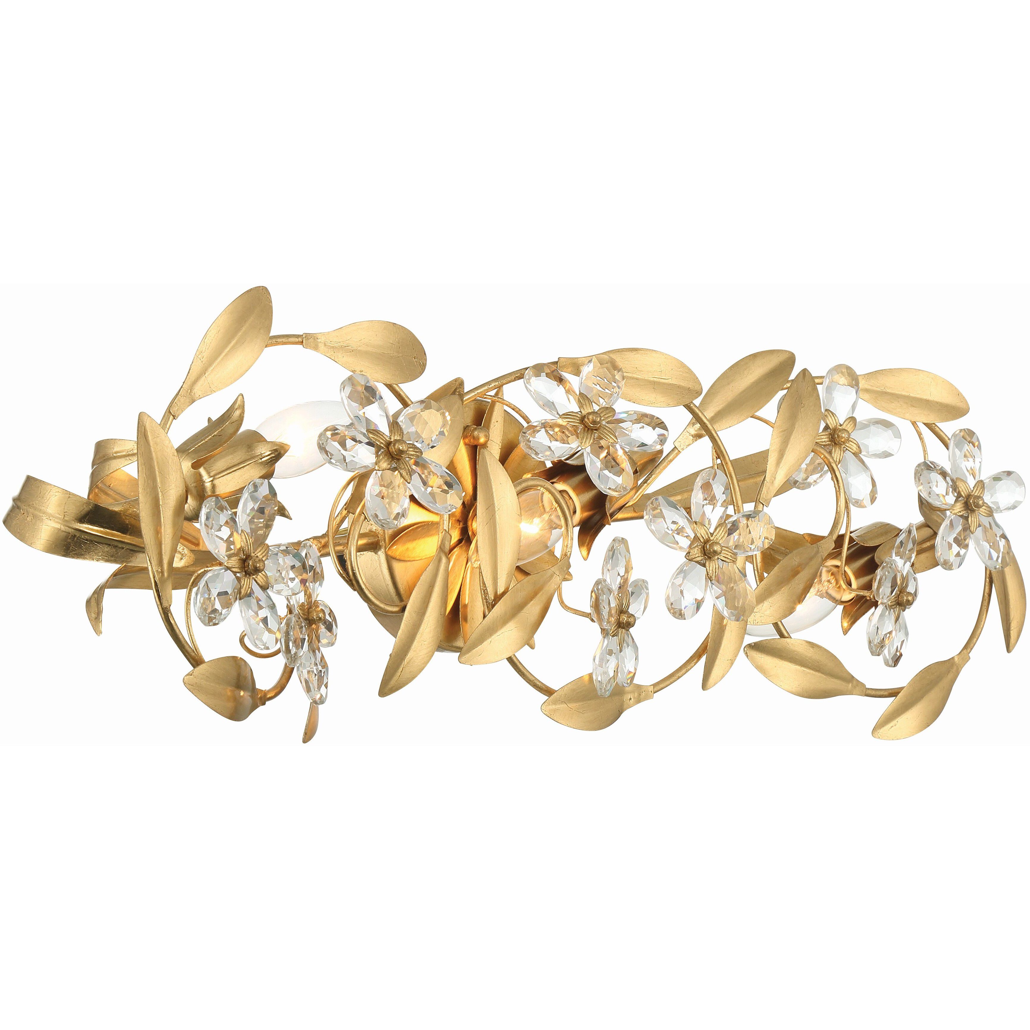 Marselle Bath Vanity Light Wall Light in Antique Gold