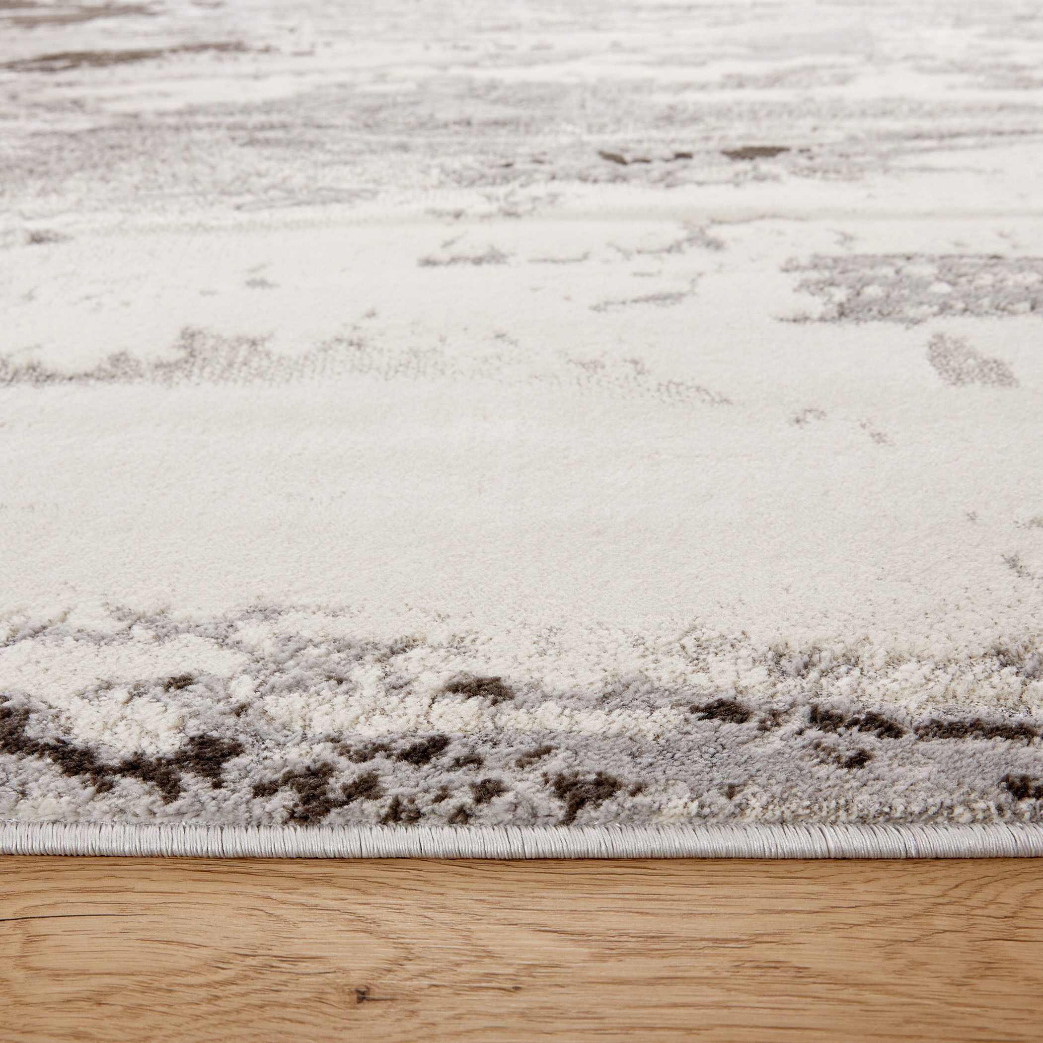 Ayda 114 X 79 inch Black/Grey Rug in 6 x 9