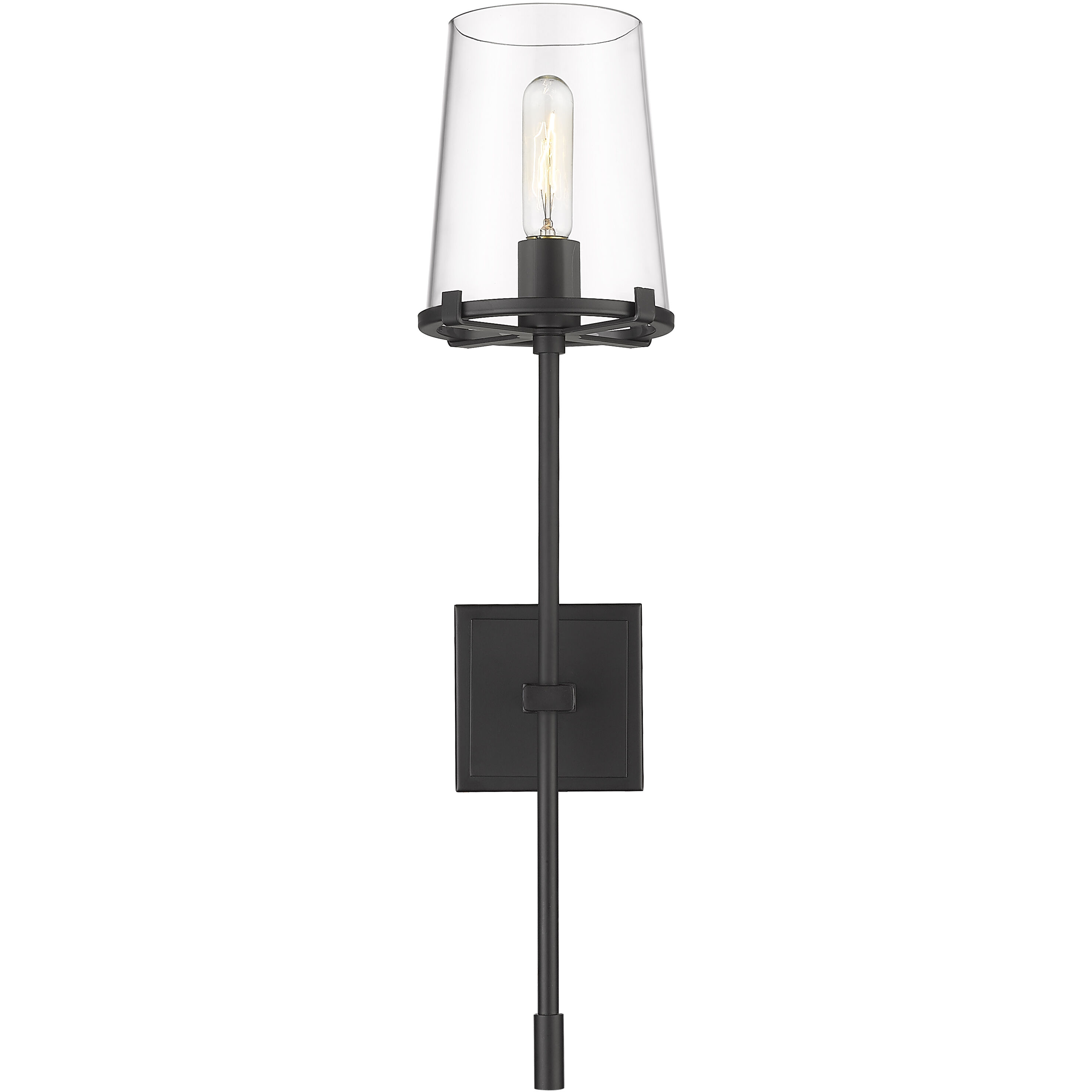 Callista 1 Light 6.5 inch Matte Black Wall Sconce Wall Light