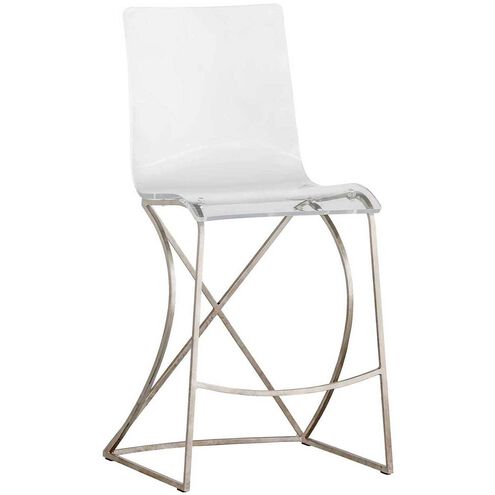 Johnson 40 inch Antique Silver Bar Counter Stool