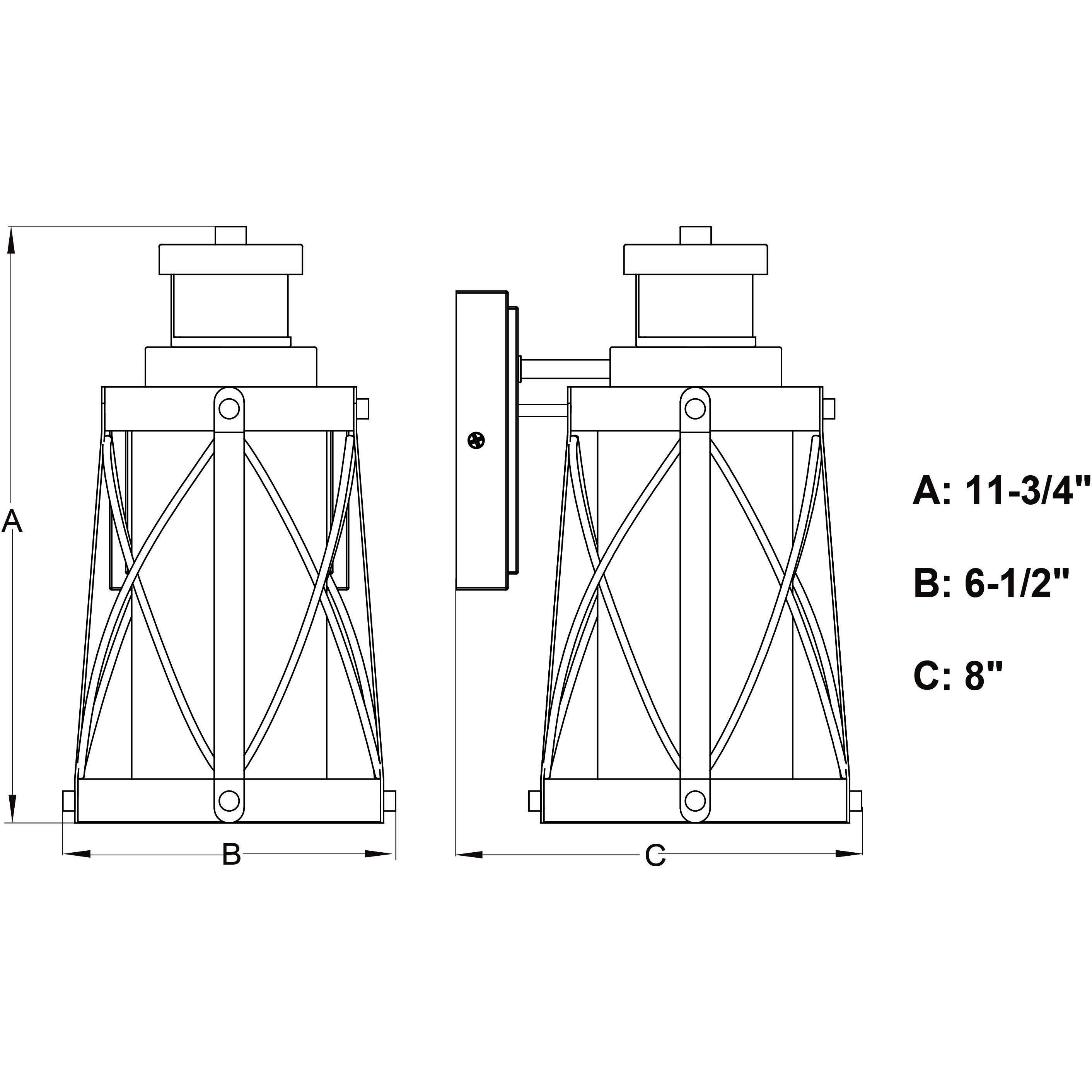Harwood Oxidized Iron and Burnished Elm Outdoor Motion Sensor