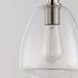 Babylon 1 Light 7 inch Satin Nickel Single Pendant Ceiling Light
