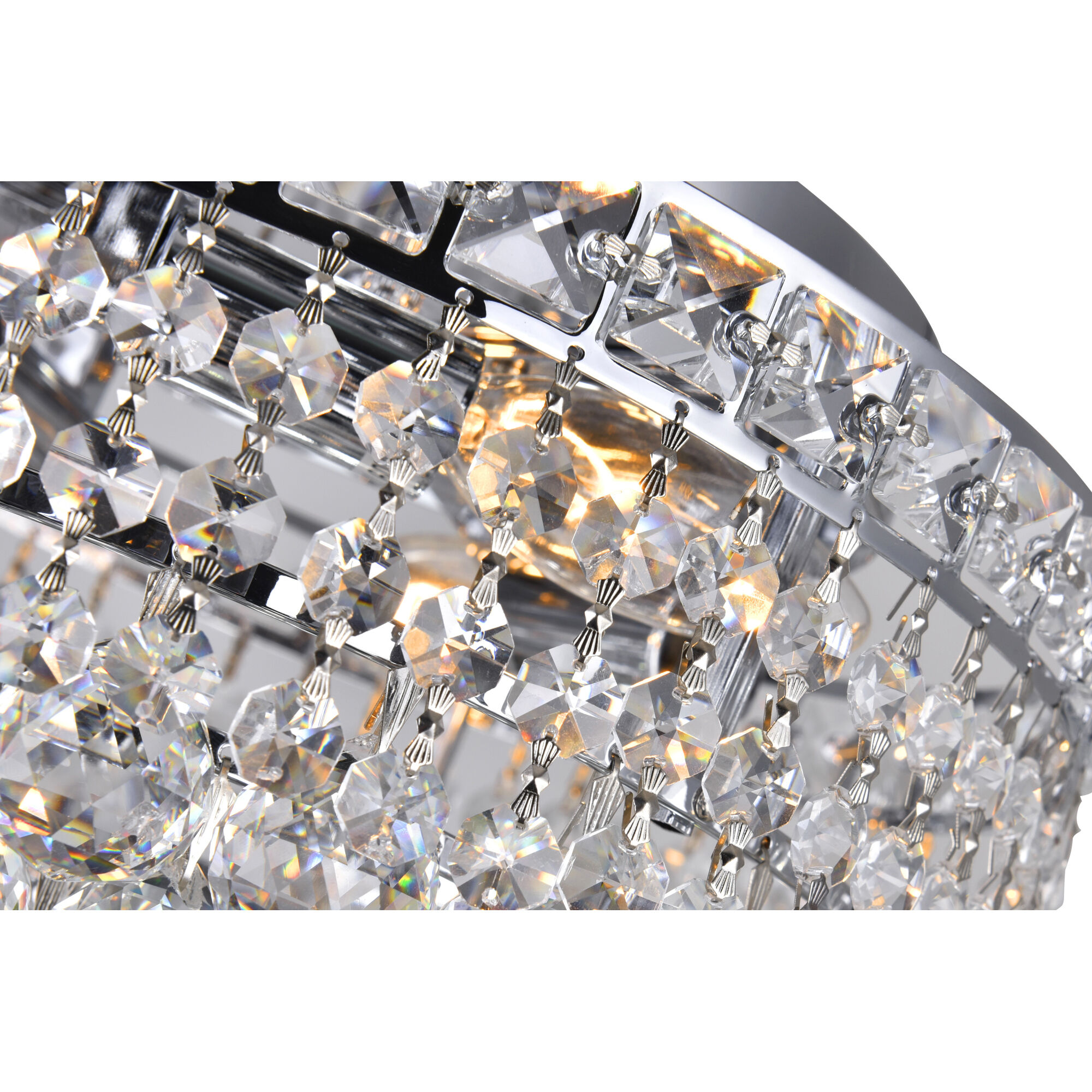 Luminous 3 Light 12 inch Chrome Flush Mount Ceiling Light