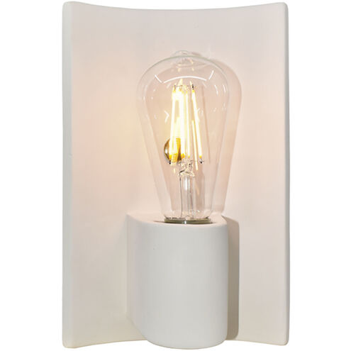 Ambiance Collection 1 Light 6.75 inch Bisque with Brushed Nickel Wall Sconce Wall Light