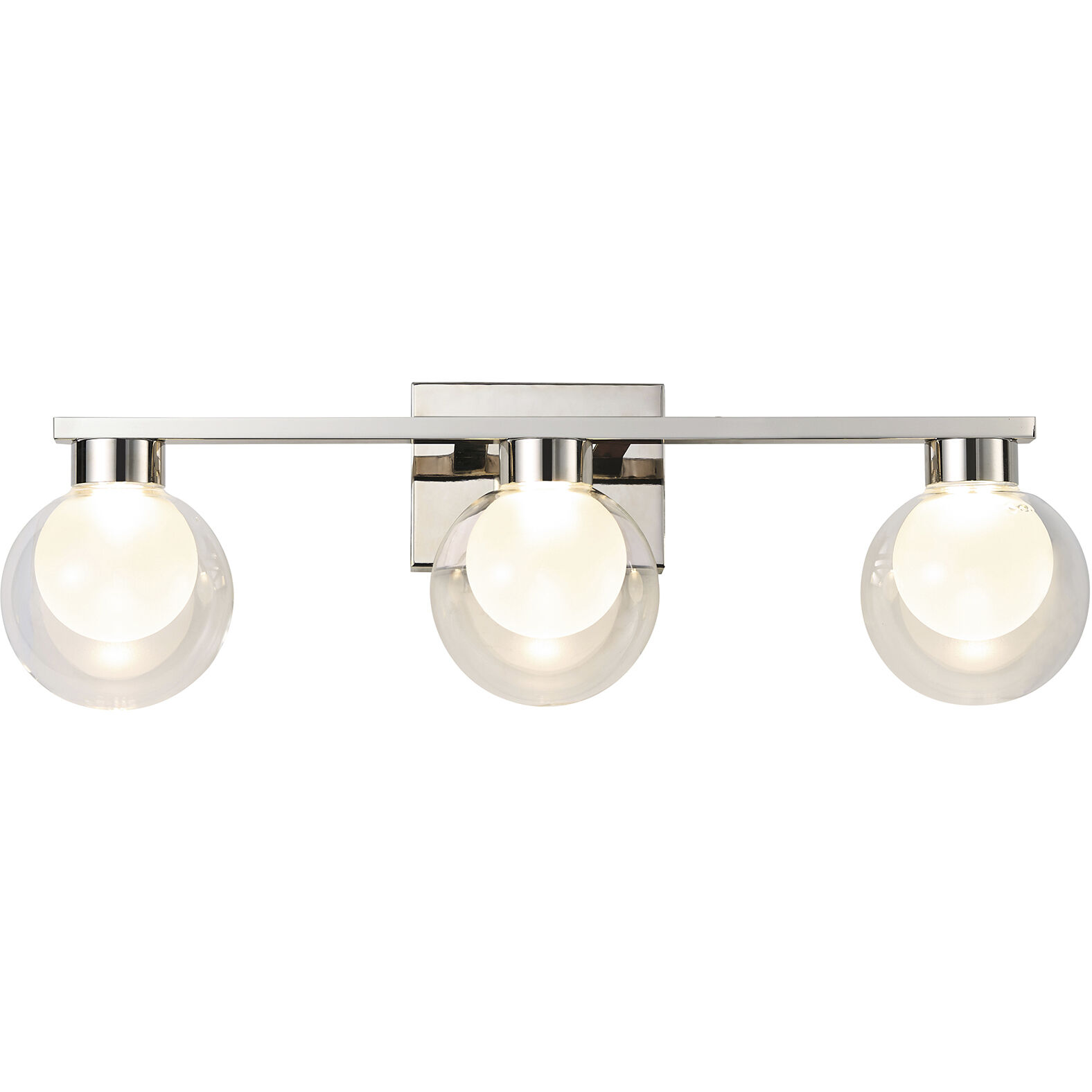 Colton LED 24 inch Polished Nickel Bathroom Vanity Wall Light