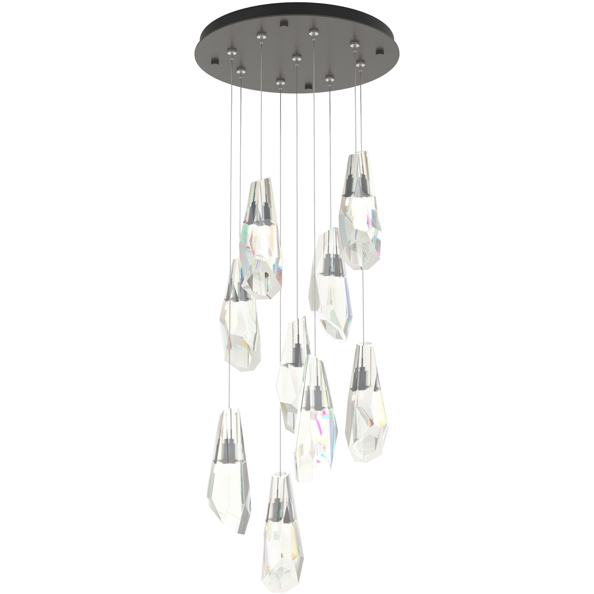 Luma 9 Light 20.5 inch Dark Smoke Pendant Ceiling Light, Large