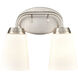 Winslow 2 Light 12.5 inch Brushed Nickel Vanity Light Wall Light