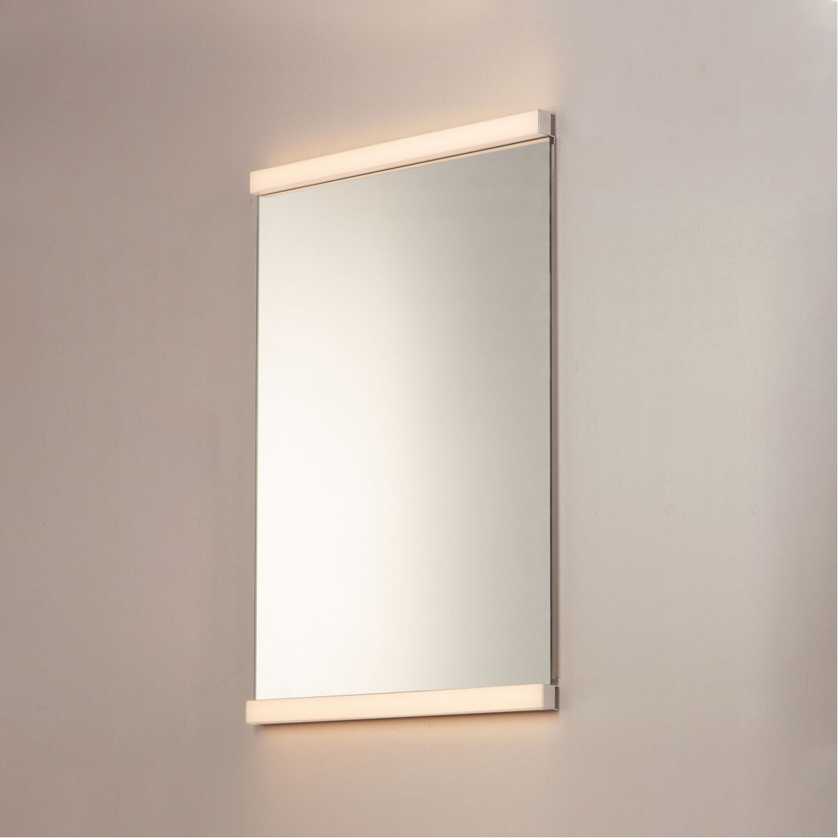 Luminance 32.75 X 24 inch Polished Chrome LED Wall Mirror