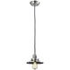 Franklin Restoration Railroad LED 8 inch Polished Nickel Mini Pendant Ceiling Light, Franklin Restoration