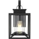 Witte 1 Light 12.5 inch Black Outdoor Wall Sconce