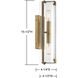 Winfield 2 Light 5 inch Warm Brass Wall Sconce Wall Light, Essentials