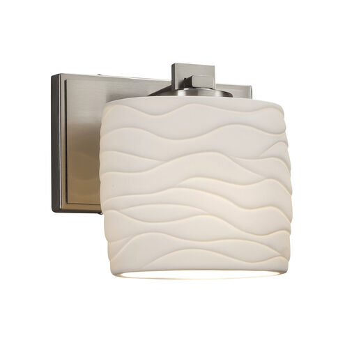 Limoges Wall Sconce Wall Light in 700 Lm LED, Brushed Nickel, Waves
