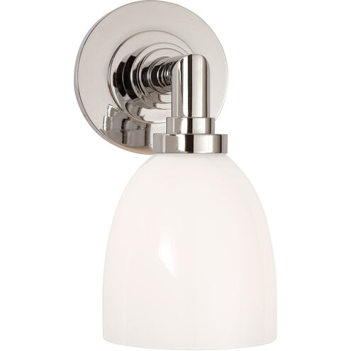 Chapman & Myers Wilton2 1 Light 5 inch Polished Nickel Single Bath Light Wall Light