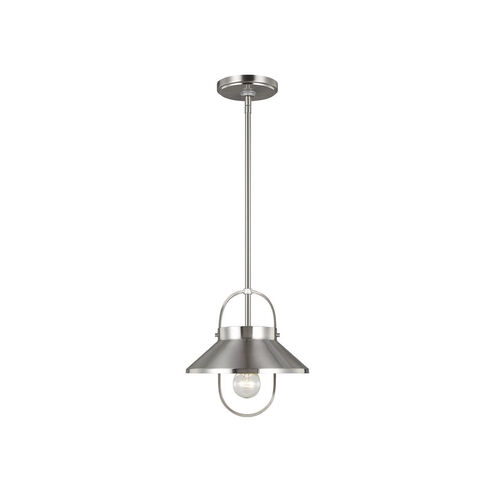 Dormer 1 Light 10 inch Brushed Nickel Pendant Ceiling Light