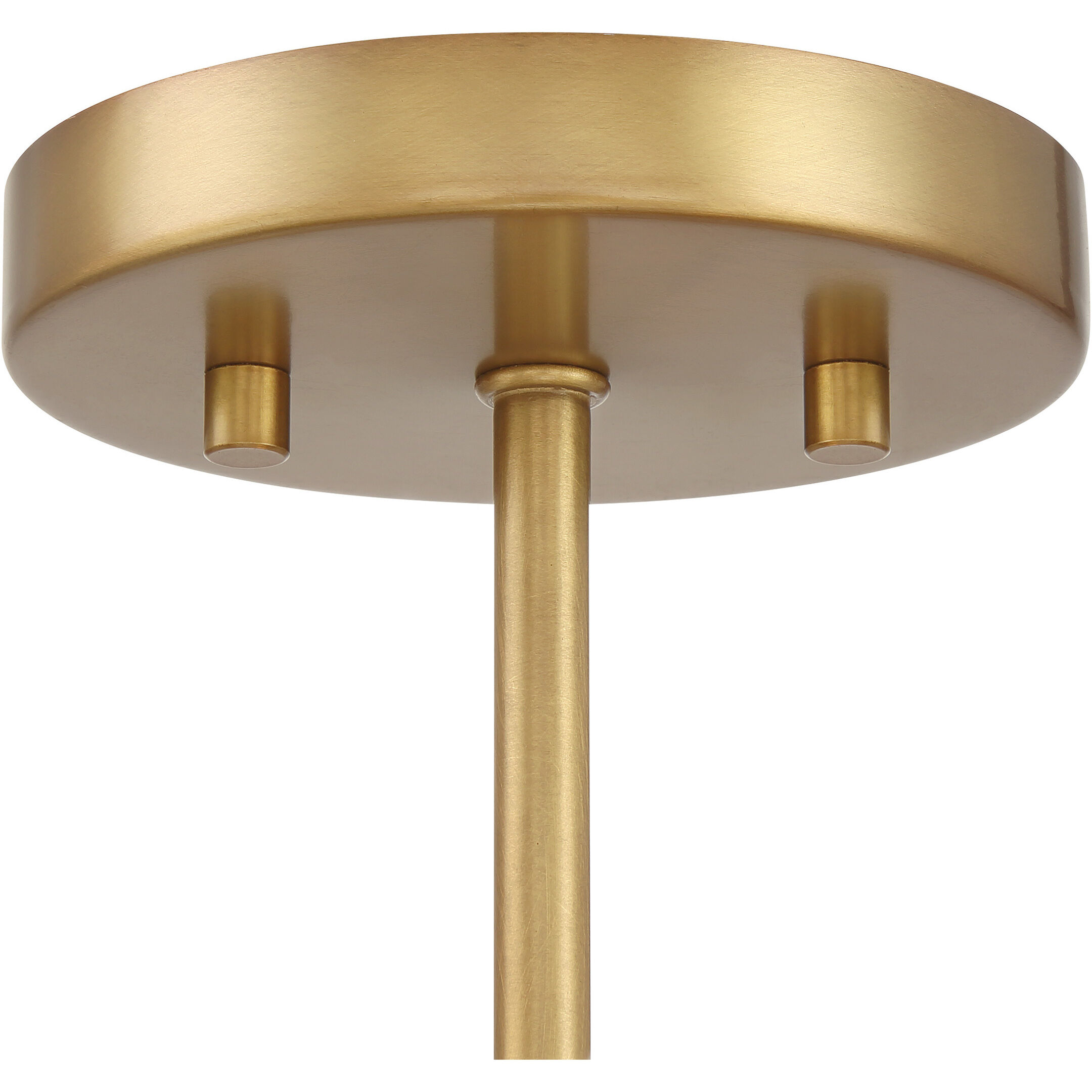 Oldmill 3 Light 18.25 inch Legacy Brass Semi Flush Ceiling Light