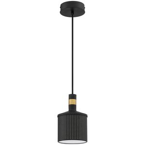 Axis 1 Light 5.5 inch Black and Brass Pendant Ceiling Light