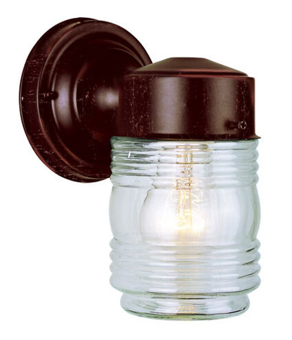 Quinn 1 Light 7 inch Rust Outdoor Wall Lantern
