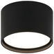 Caravon LED 5.5 inch Matte Black Flush Mount Ceiling Light